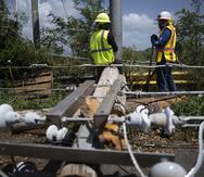 Imagen de trabajos en Guánica tras el paso del huracán Fiona.
