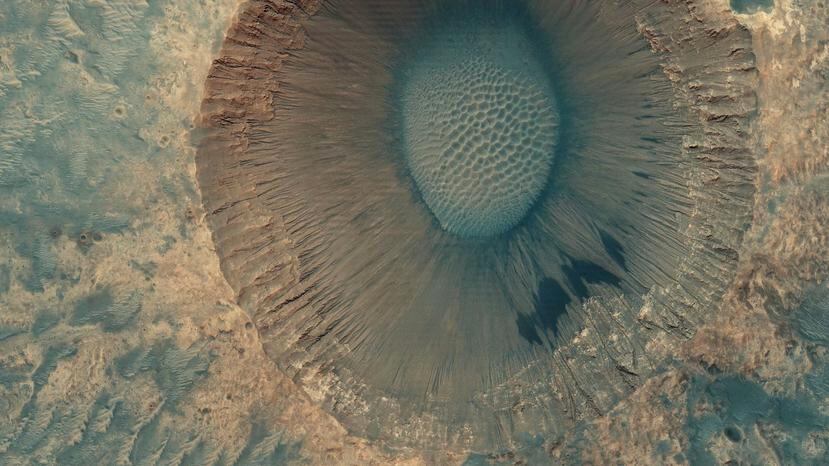 La superficie marciana en una imagen de alta resolución. ( Captura del vídeo de Séan Doran en YouTube)