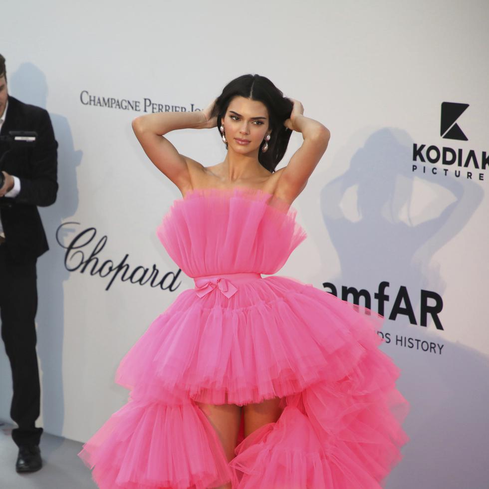 Kendall Jenner durante una gala celebrada en Cannes, Francia. (Foto: AP)