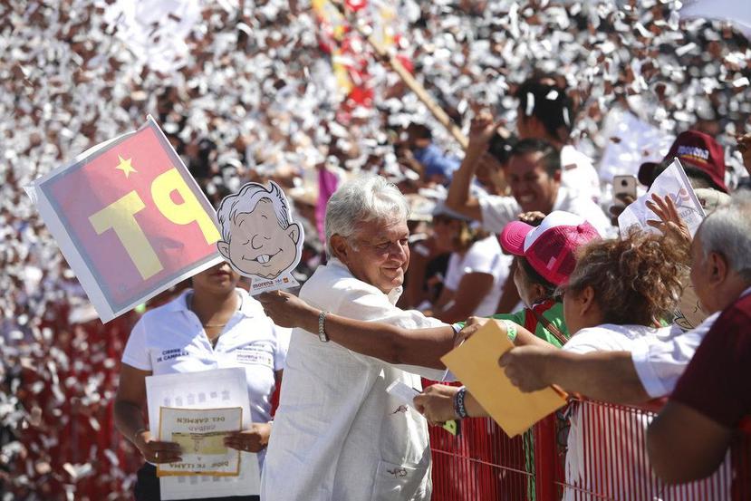 Andrés Manuel López Obrador es el favorito para suceder a Enrique Peña y Nieto como presidente de México. (AP)
