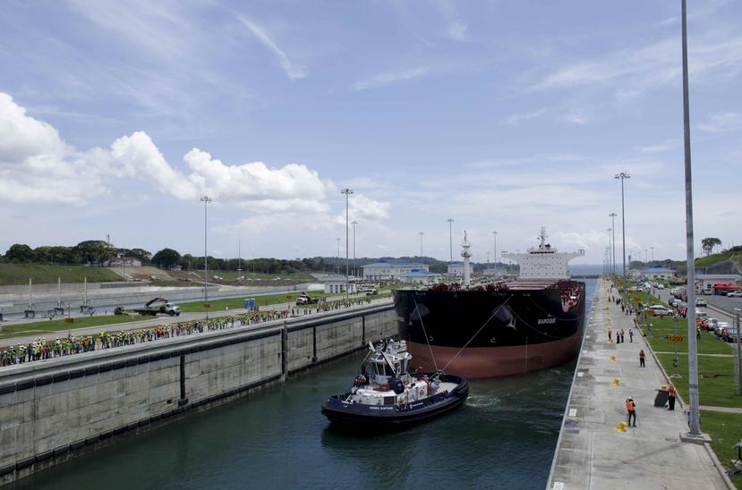 De acuerdo con los datos del Instituto Nacional de Estadística y Censo (INEC) de Panamá, los ingresos totales por peaje del Canal de Panamá entre enero y abril pasado subieron un 5.6% en comparación del mismo lapso de 2019. (AP / Arnulfo Franco)