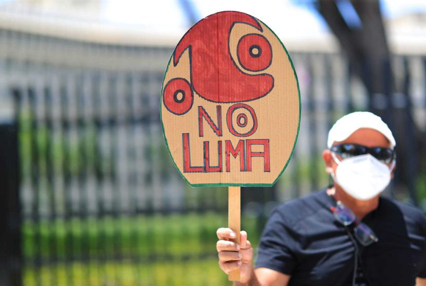 Miembros de la Unión de Trabajadores de lndustria Eléctrica y Riego (Utier) regresaron hoy a la calle para protestar contra LUMA Energy.