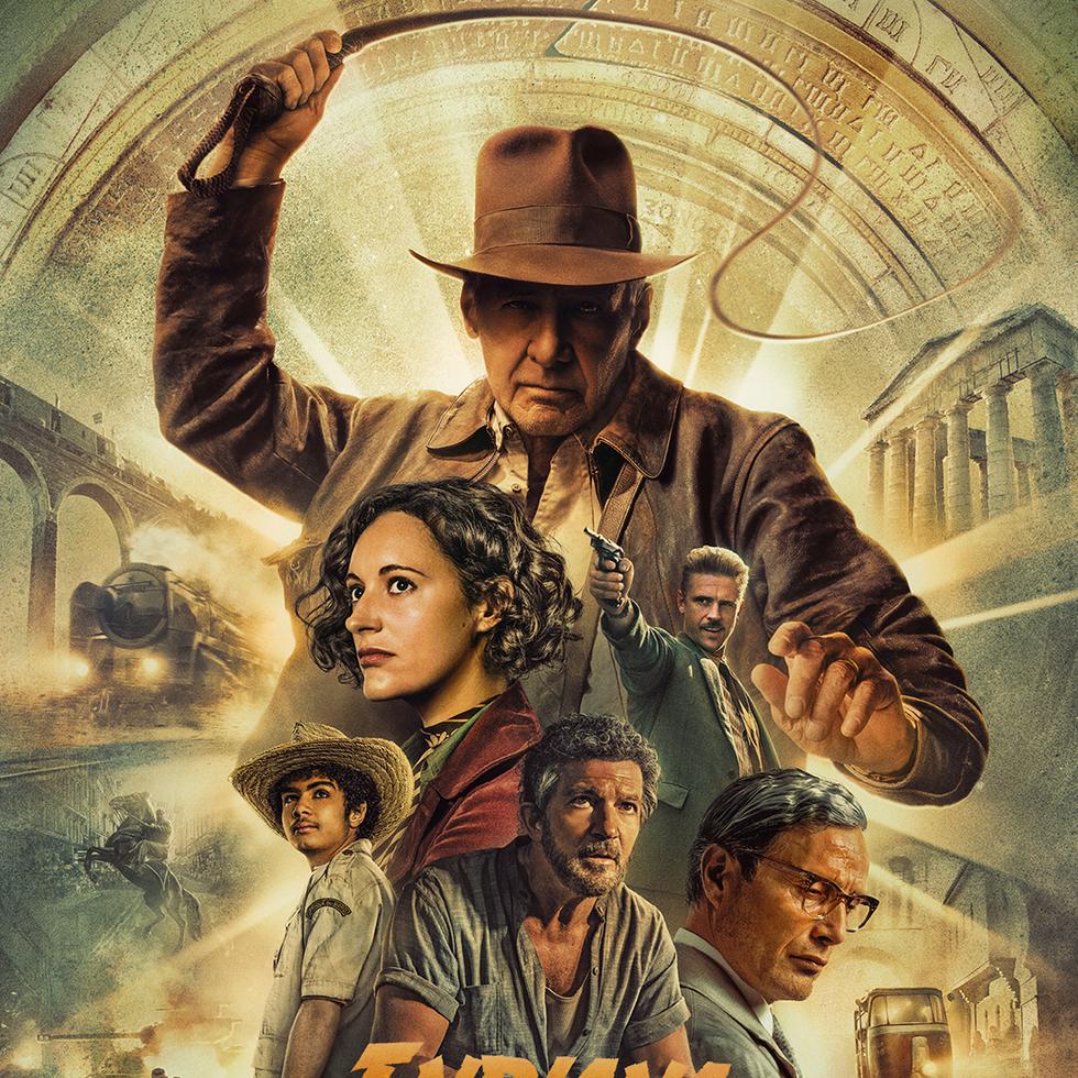 Afiche de la película "Indiana Jones and the Dial of Destiny".