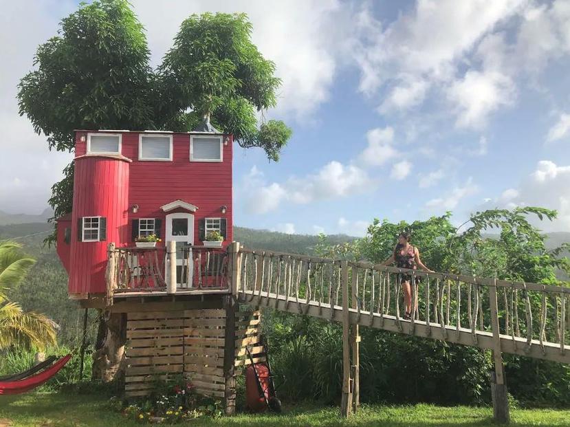 El Yunque View Treehouse está entre los diez principales destinos a visitar a nivel mundial de los huéspedes de la plataforma de Airbnb. (Suministrada)