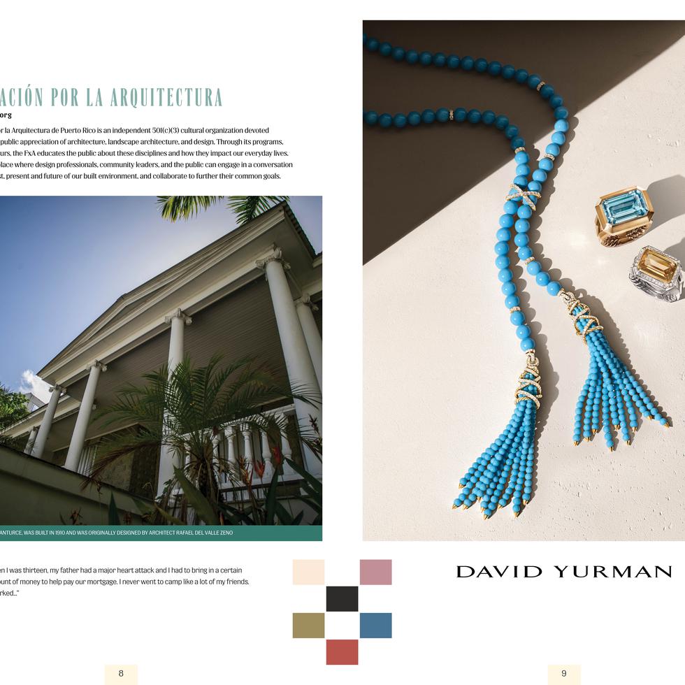 El libro incluye estampas de distintas fundaciones locales con joyería de prestigiosos diseñadores. (Foto: Suministrada)