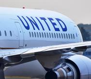 Un avión de United Airlines.