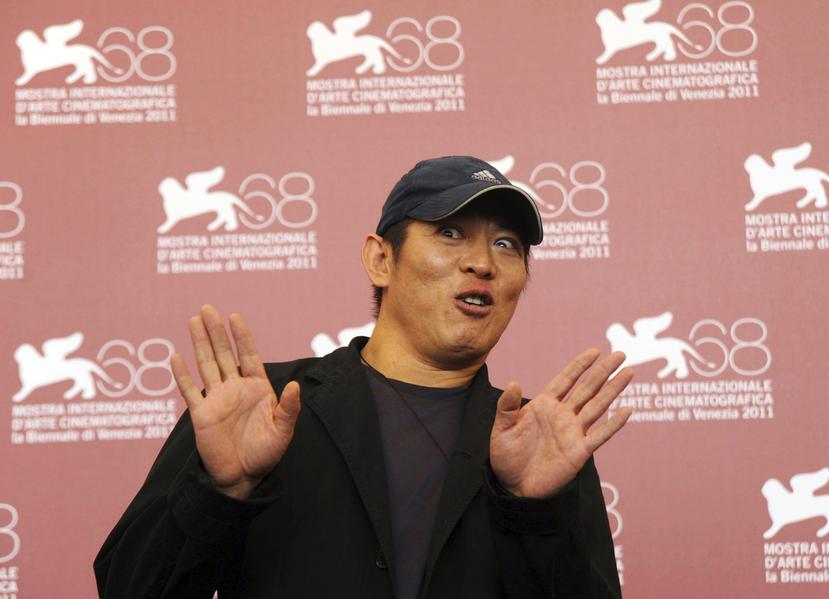 Foto de archivo de la ocasión en la que el actor chino Jet Li presentaba la película "Baishe Chuanshuo". (EFE)