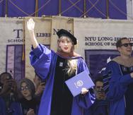 La cantante obtuvo un doctoro honoris causa en Bellas Artes de la Universidad de Nueva York.