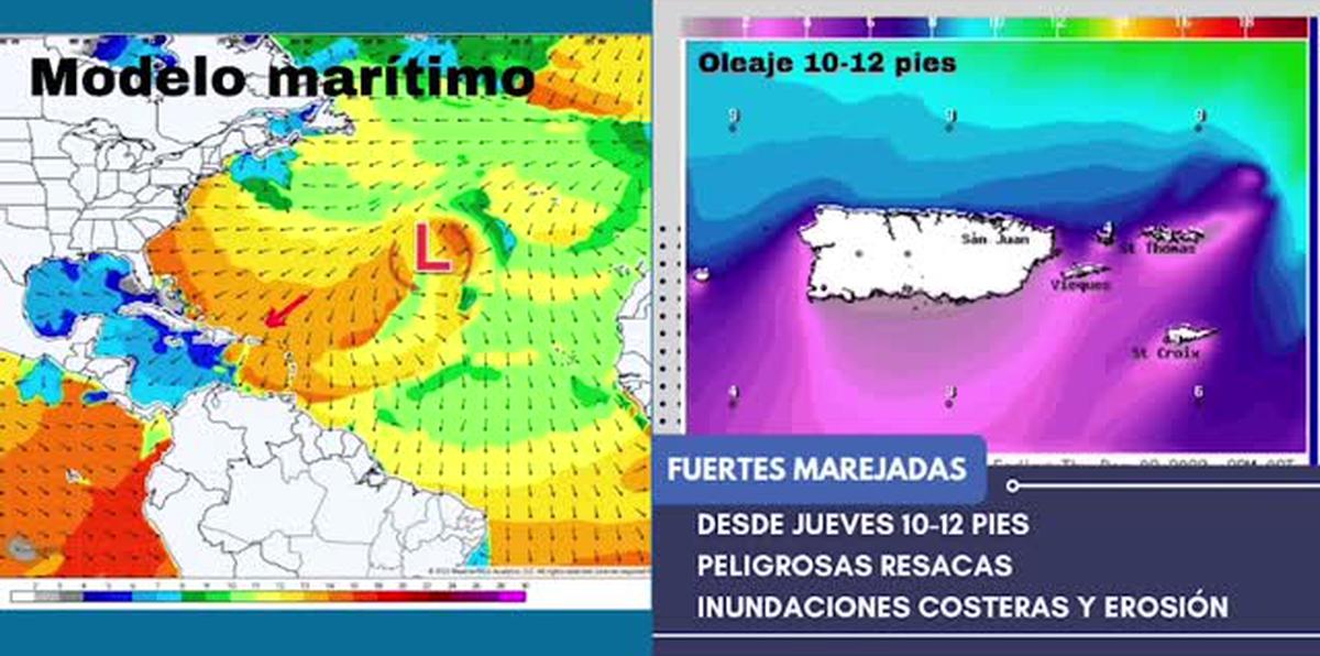 Deborah Martorell: fuertes marejadas afectan las costas de Puerto Rico
