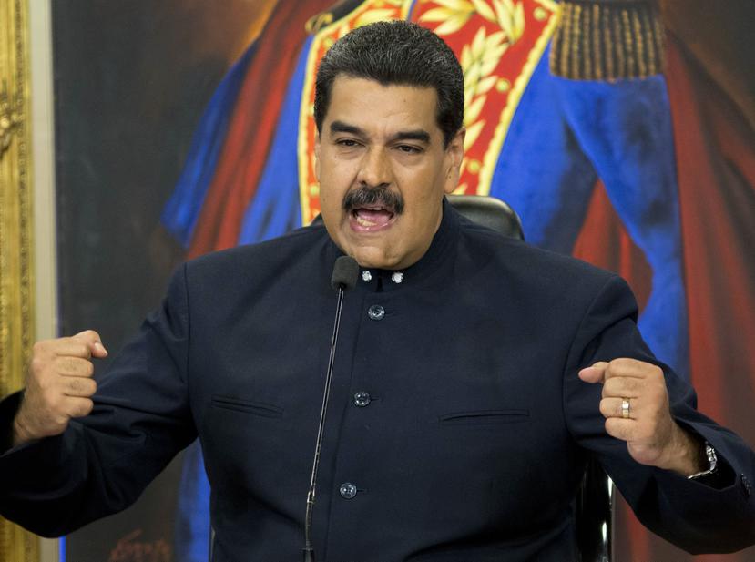 Nicolás Maduro dijo que, como consecuencia de las sanciones que Estados Unidos le impuso al país, se hace necesaria la convocatoria de todos los involucrados en la deuda externa(AP / Ariana Cubillos)