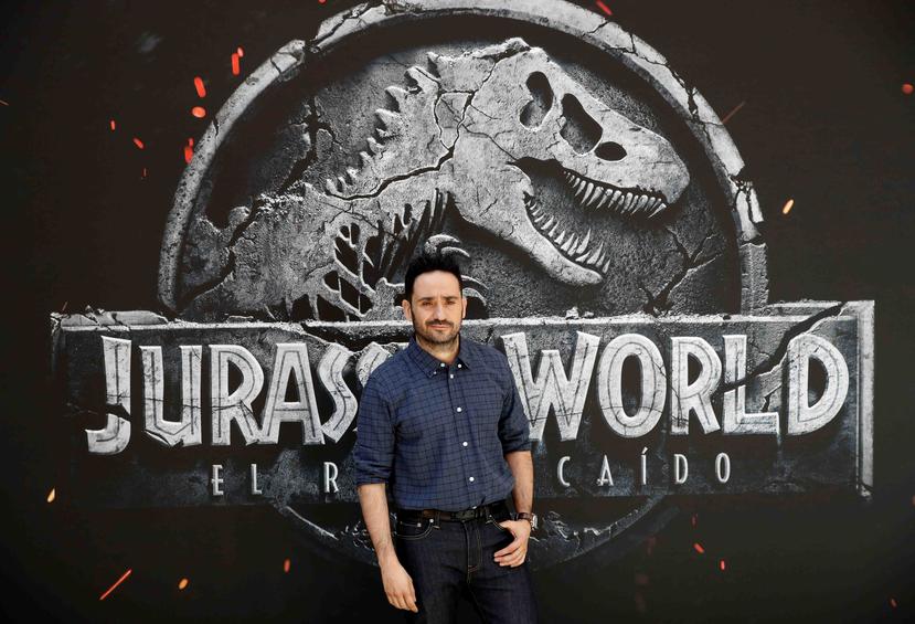 El cineasta Juan Antonio Bayona debuta en la primera división de las superpro-ducciones de Hollywood con “Jurassic World: el reino caído”, quinta entrega de la saga iniciada por  Spielberg. (EFE \ Emilio Naranjo)