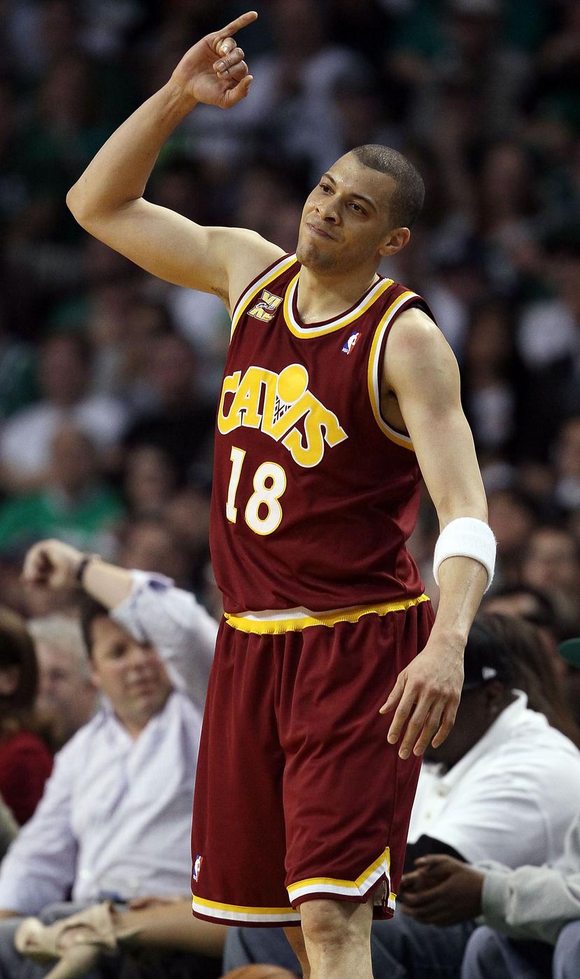 Anthony Parker en el uniforme de los Cavaliers de Cleveland durante la serie de postemporada del 2010 contra los Celtics de Boston.
