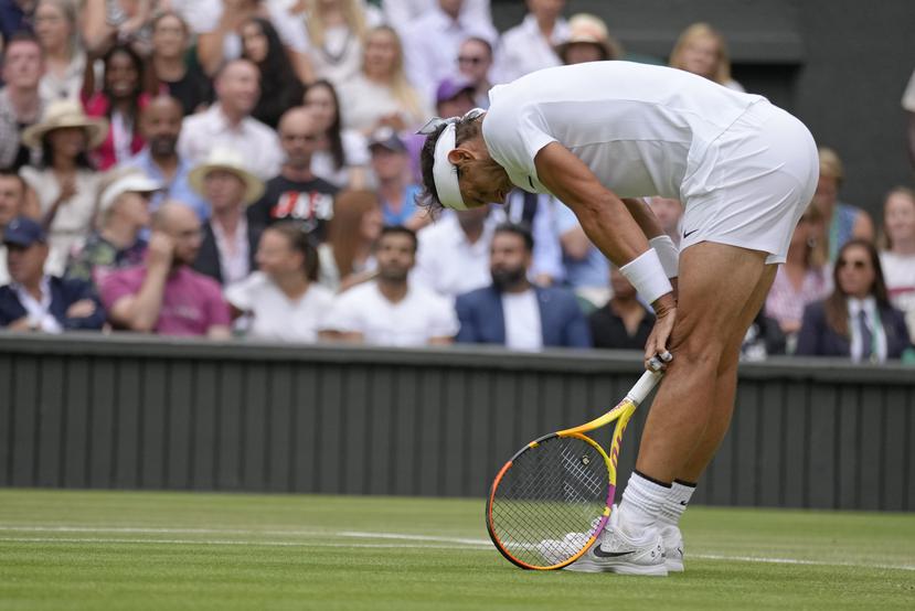 Rafael Nadal sufrió una lesión abdominal en los cuartos de final.