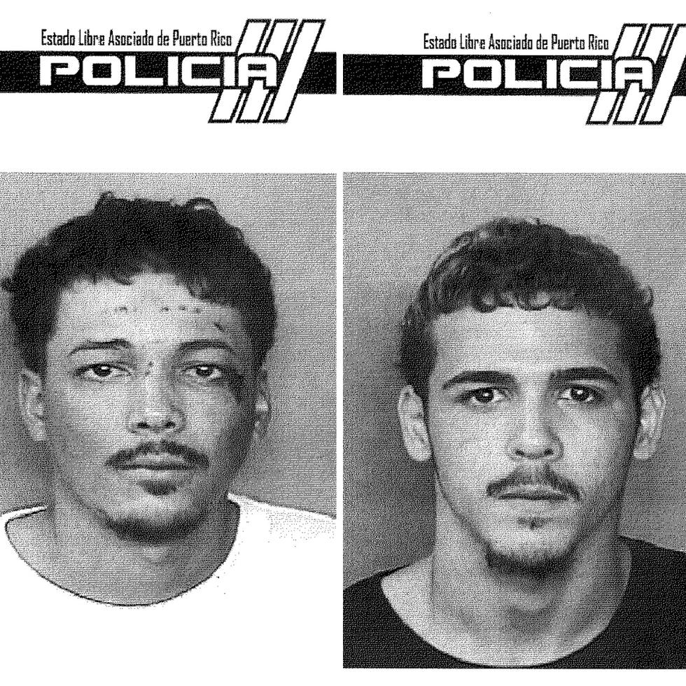 Enrique Orta Torres, alias Kike, (izquierda) y Juan Adorno Torres, alias Chipote, (derecha) son considerados por la Uniformada como gatilleros vinculados a otros asesinatos.