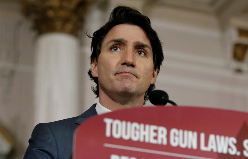 El primer ministro de Canadá, Justin Trudeau, anuncia una nueva propuesta de ley de control de armas de fuego en Ottawa, Ontario.