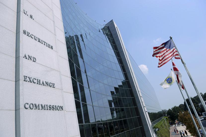 Vista de la sede de la Comisión de Valores y Bolsa (SEC) de EE.UU., en Washington.