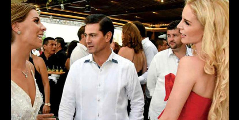 El expresidente Enrique Peña Nieto y Tania Ruiz. (Instagram)