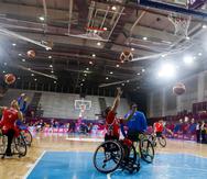 El quinteto de baloncesto en silla de ruedas fue derrotado por los brasileros por marcador de 80-67. (Lima 2019)