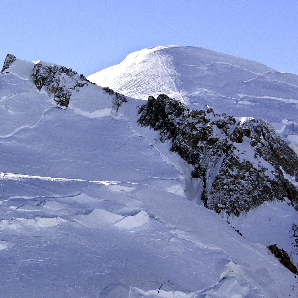 El Mont Blanc es el pico más alto de Europa occidental.