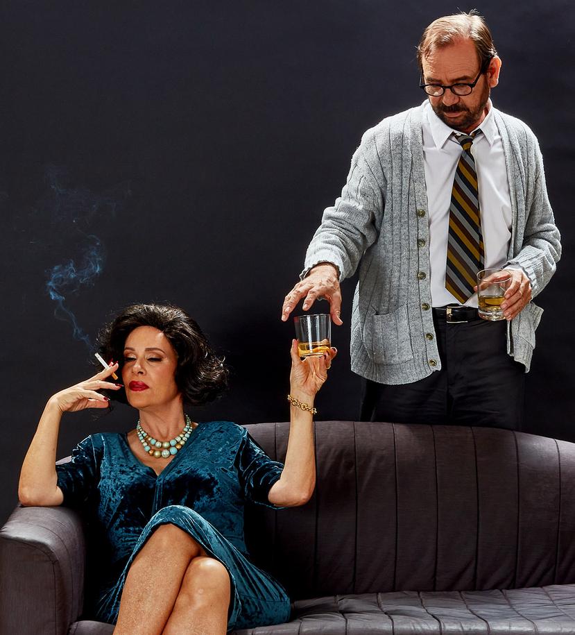 Los actores Cristina Soler y René Monclova protagonizan la obra "¿Quién le teme a Virginia Woolf?".