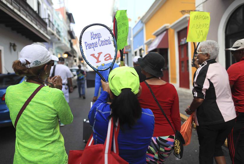 La manifestación se llevó a cabo en el Viejo San Juan.