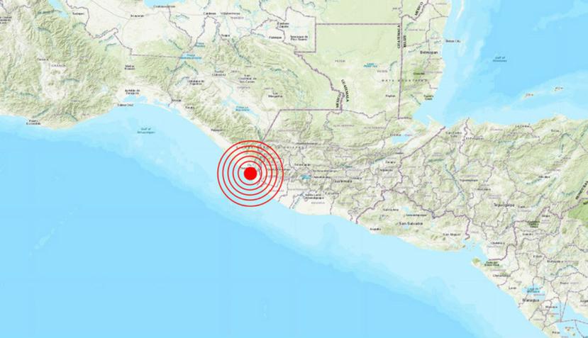 El epicentro del sismo fue en el sureño estado de Chiapas.  (earthquake.usgs.gov)