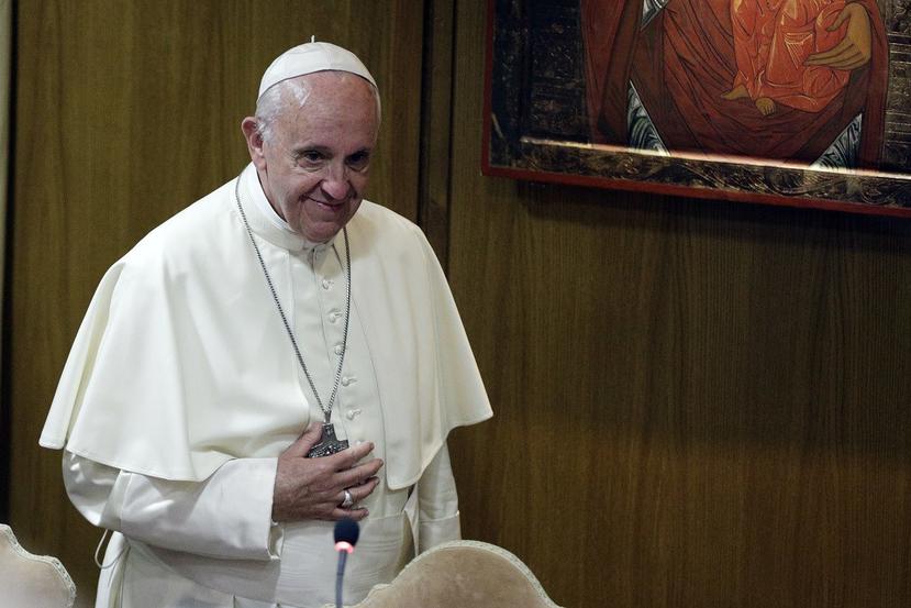 El Papa establecerá la comunicación desde el pequeño salón del Aula Pablo VI. (AP)