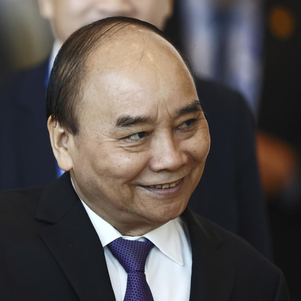 El presidente de Vietnam Nguyen Xuan Phuc en Bangkok el 19 de noviembre de 2022.
