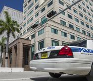 Vista de un coche patrulla de la policía de Florida.
