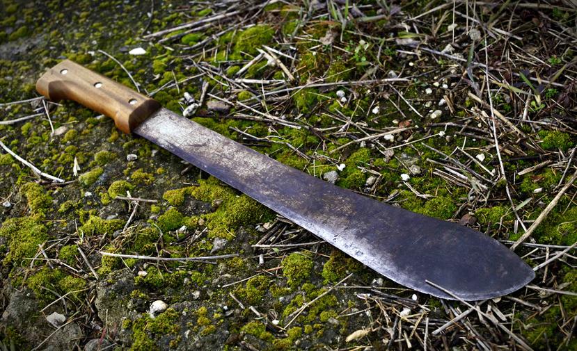 Kelvin Edwards desenfundó el machete en las instalaciones y continuó agrediendo a la pareja incluso cuando ambos sangraban tirados en el piso. (Shutterstock)