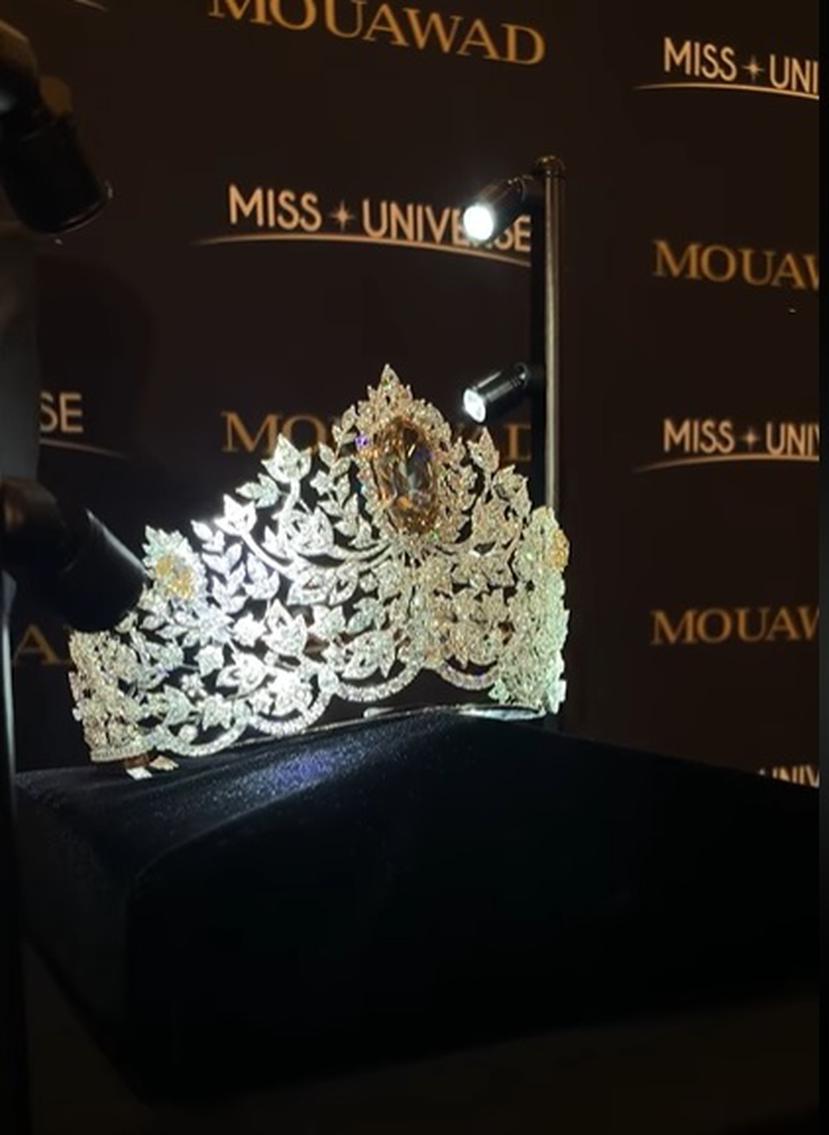 La nueva corona de Miss Universe cuenta con m;as 1,700 diamantes y es una creación de la compañía Mouawad. (“Copyright © 2016, IMG Universe, LLC. All rights reserved”)