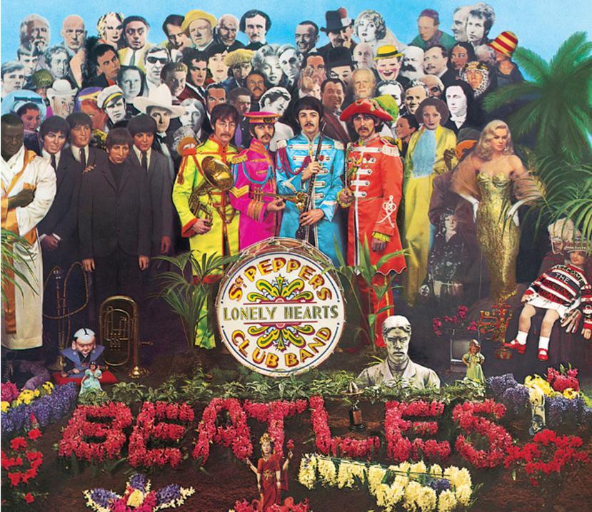 Portada original del disco "Sgt. Pepper's Lonely Hearts Club Band". (Captura / www.thebeatles.com)