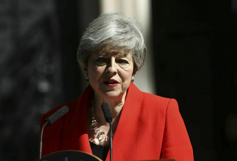 Theresa May también dejará la presidencia del Partido Conservador. (AP)
