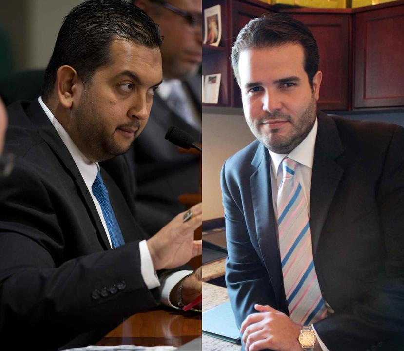 A la izquierda, Oriol Campos Hernández, quien junto a Hiram C. Rivera López, a la derecha, tendrían la facultad de  facturar hasta $39,000 y $26,000, respectivamente, según sus contratos. (GFR Media)