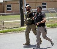 Escena de un tiroteo en una escuela en Uvalde, Texas, el 24 de mayo de 2022.