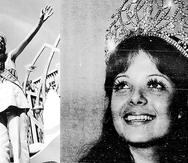 Marisol Malaret a su llegada a la isla luego de convertirse en Miss Universo 1970. (GFR Media)