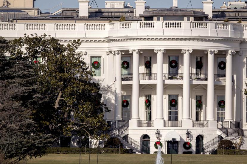 Vista de la parte trasera de la Casa Blanca. (AP)