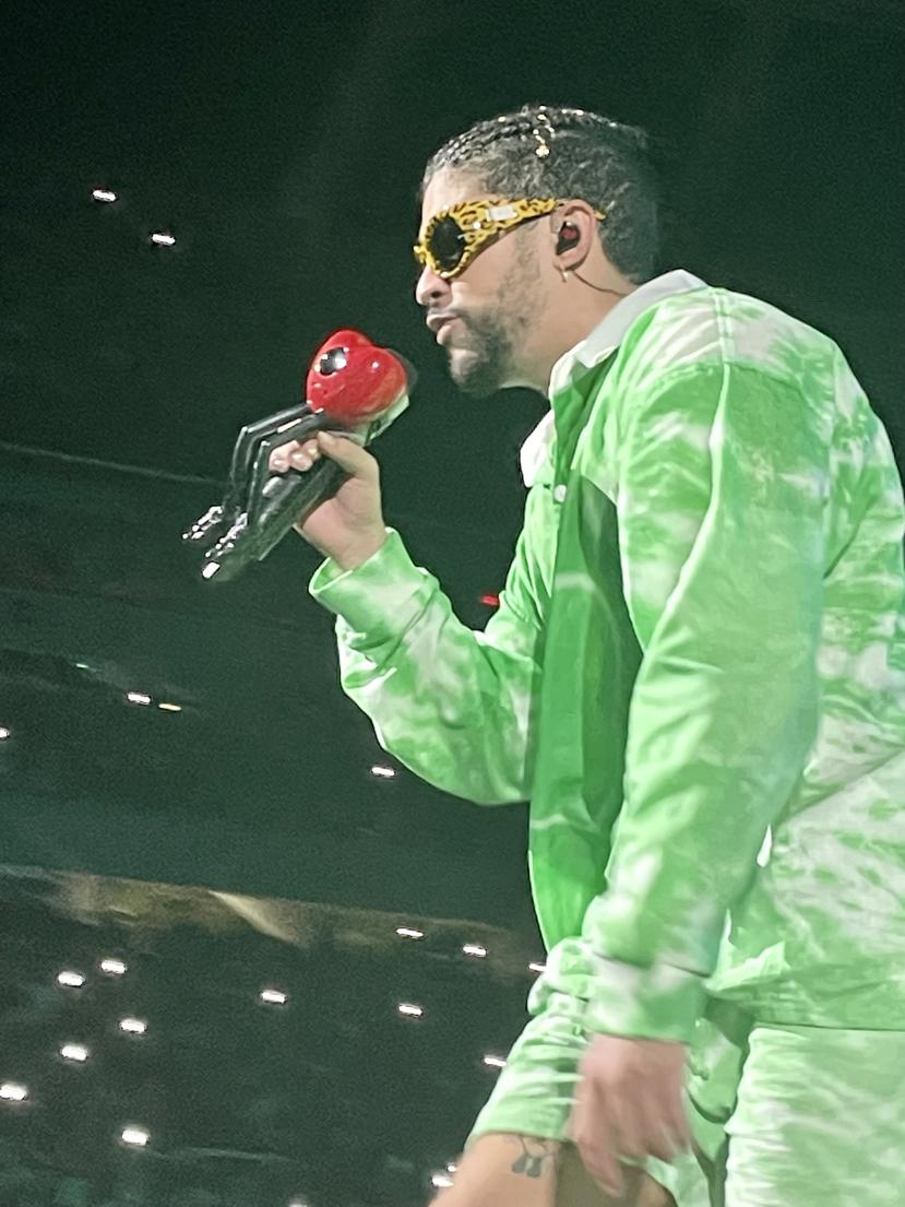 El cantante Bad Bunny en su gira “World’s Hottest Tour”  en Orlando, Florida.