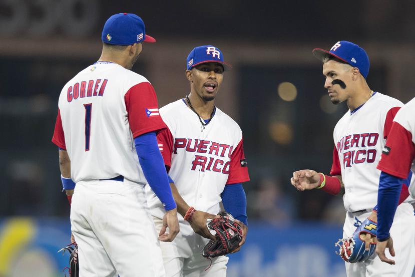 Carlos Correa, Francisco Lindor y Javier Báez lideraron a Puerto Rico en el Clásico Mundial de 2017.