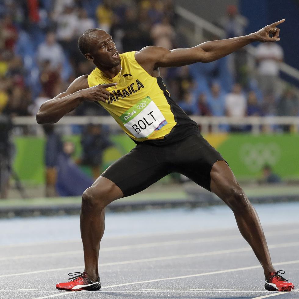 Usain Bolt posee la marca de los 100 metros con 9.58 segundos y en los 200 con 19.19.