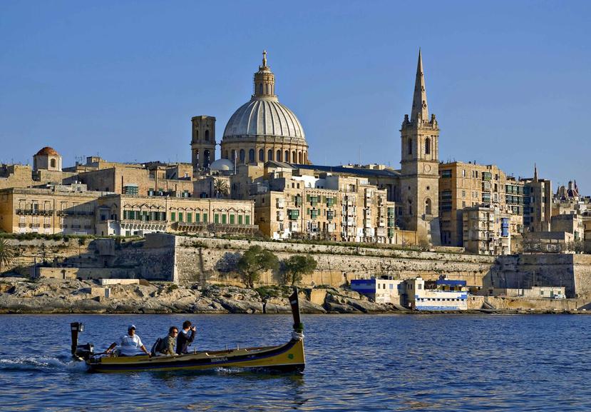 Preciosa vista de La Valeta desde el puerto de Marsamxett. (Oficina de Turismo de Malta)