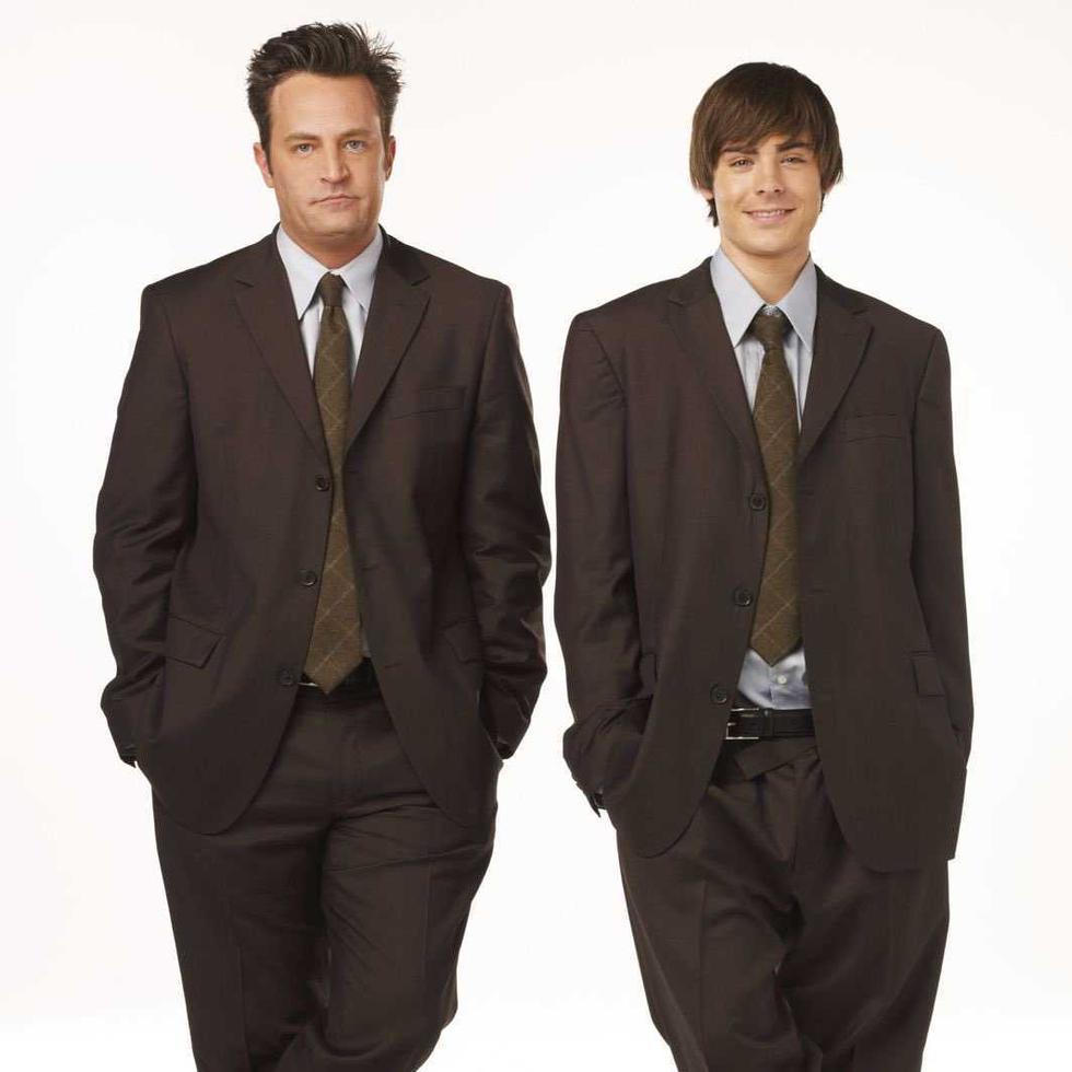 Los actores Matthew Perry  y Zac Efron en "17 again".