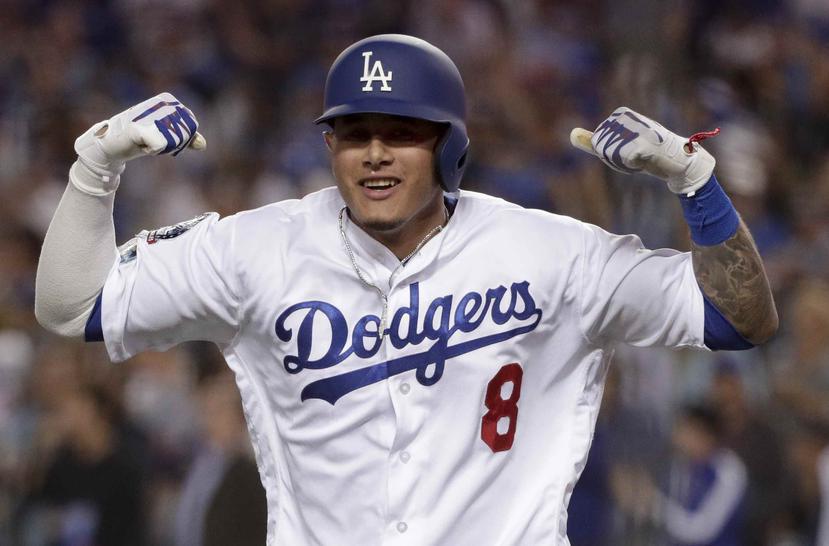 Manny Machado, de los Dodgers de Los Ángeles, podría surgir como la gran figura de la Serie de Campeonato. (AP)