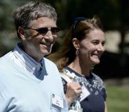 Bill Gates junto a su exesposa, Melinda, en Sun Valley.
