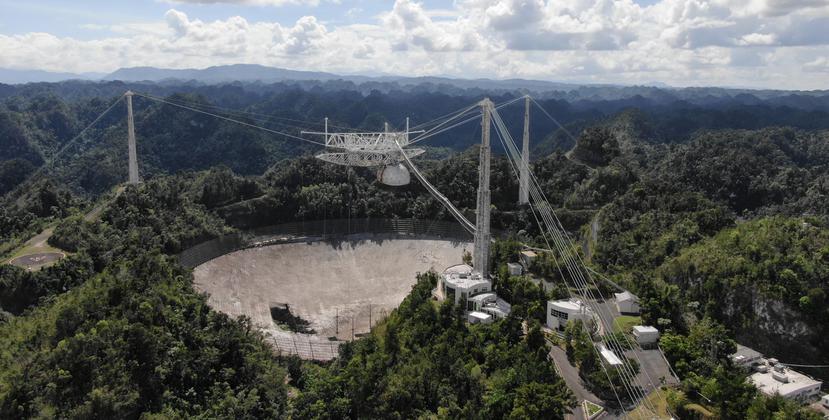 El antiguo radiotelescopio de Arecibo.