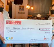 El dinero recaudado de las ventas de los productos de cocina Chef Piñeiro fueron destinados en su totalidad a la fundación. CAP