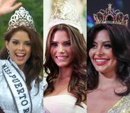 Mayra Matos, Miss Universe Puerto Rico 2009; Gabriela Berrios, Miss Universe Puerto Rico 2014 y Aryam Díaz, Miss Mundo Puerto Rico 2021.