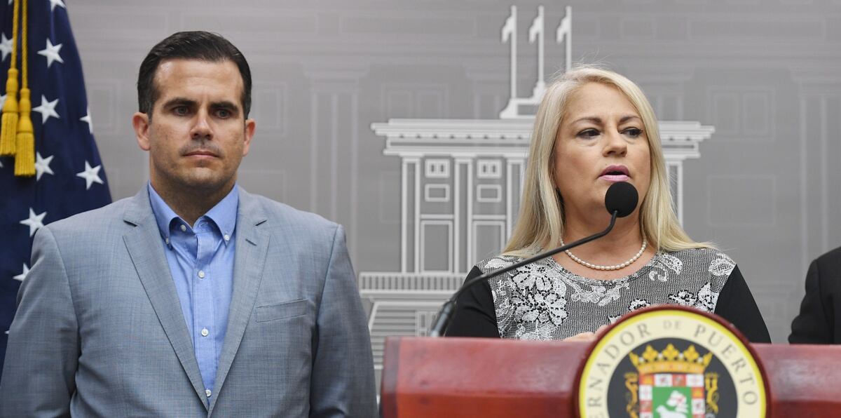 Former Governors Ricardo Rosselló and Wanda Vázquez