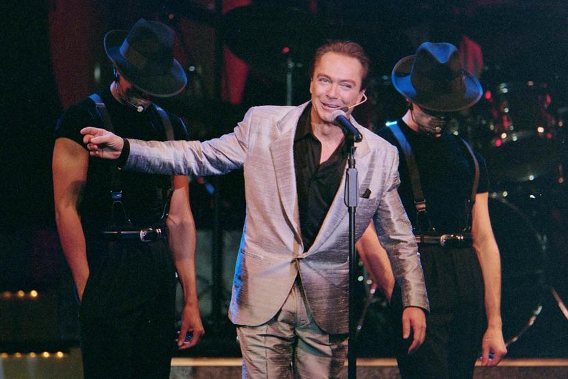 Imagen del actor y cantante estadounidense David Cassidy durante el estreno del espectáculo "At the Copa" en el Rio de Las Vegas, Nevadaen 2000. (EFE)