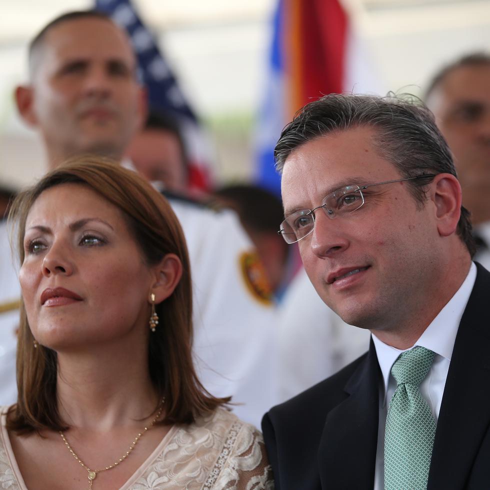 La ex primera dama Wilma Pastrana y el exgobernador Alejandro García Padilla en una actividad en el 2013.